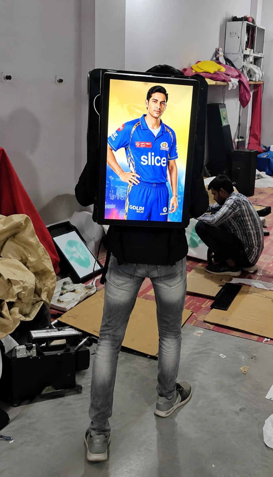 Digital Video Walker Wearable Backpack Screen