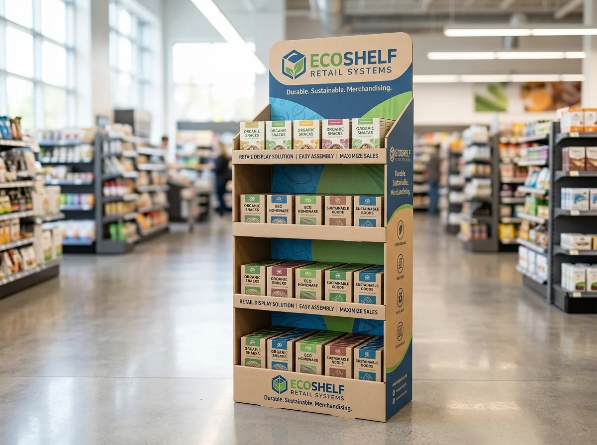 Multi-Shelf Floor Stand by Bright Exhibits