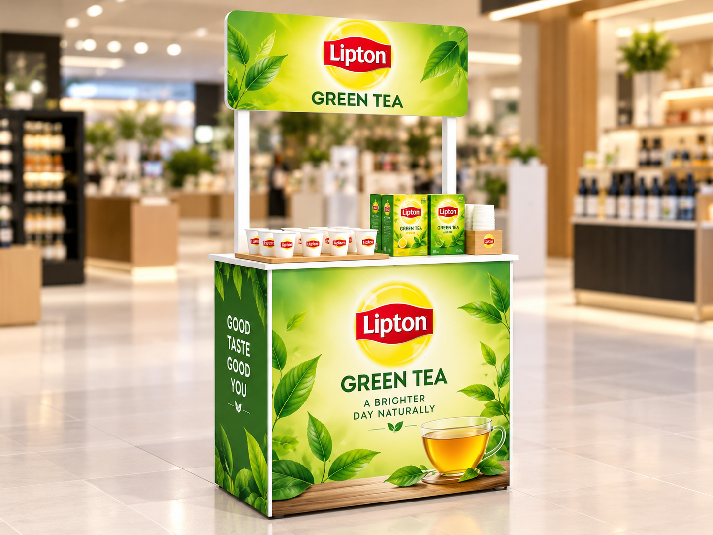 Product Tester Stand by Bright Exhibits