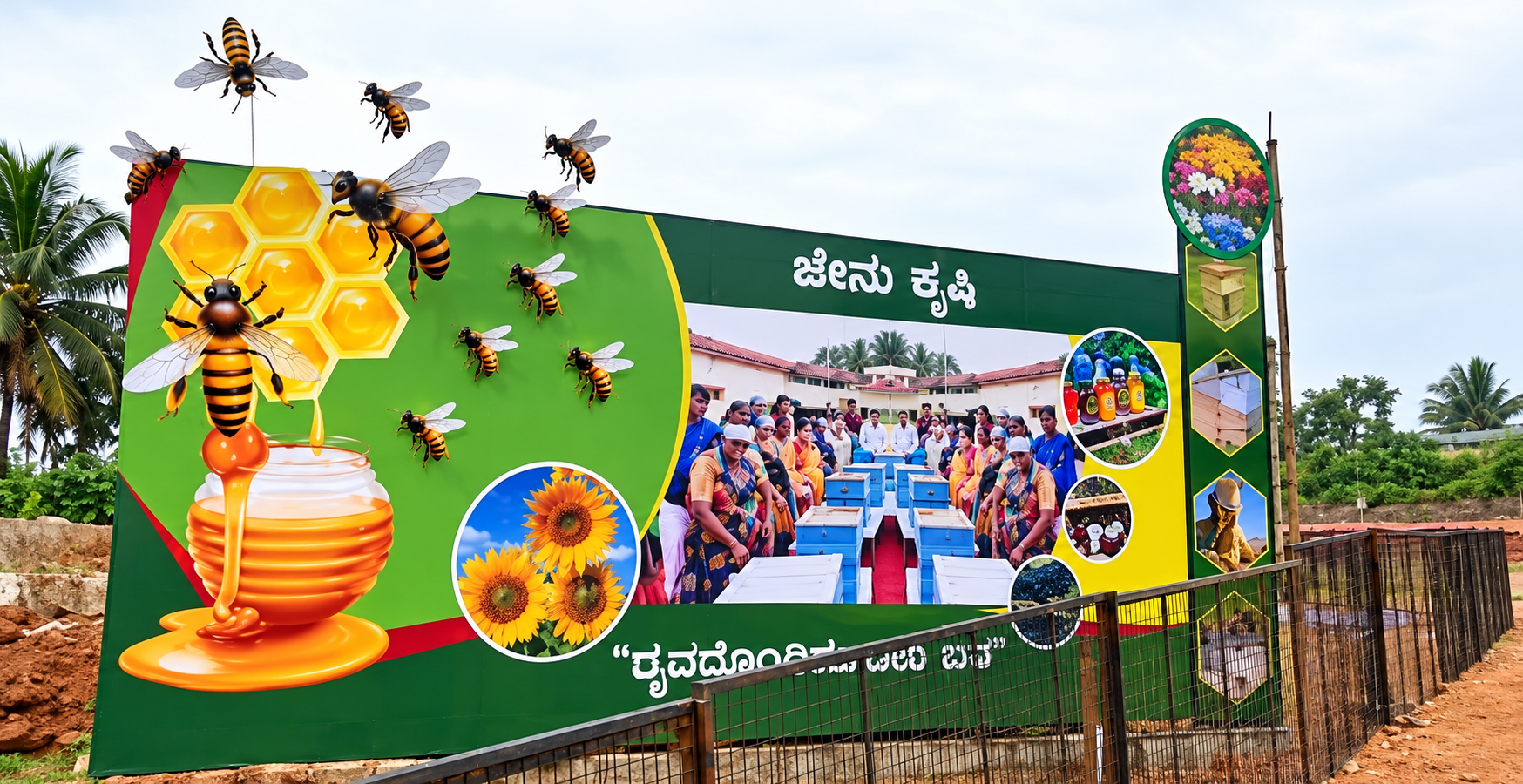 Karnataka State Honey Mission Public Awareness Tableau & Tableau Artwork