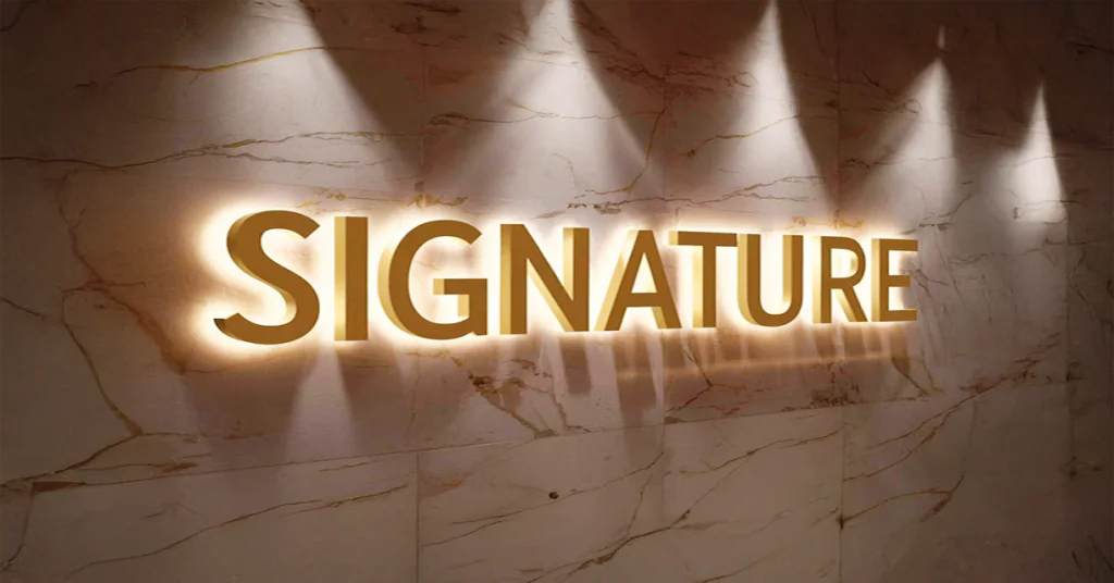Glow Signboards by Bright Exhibits